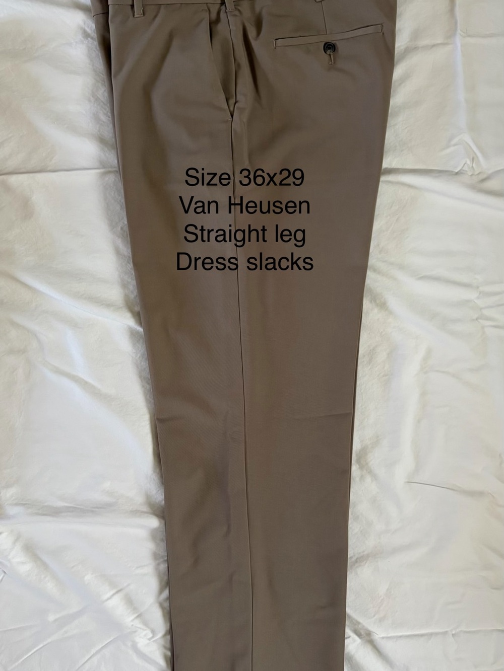 Van Heusen Men's Straight-Leg Dress Pants — Brown Taupe